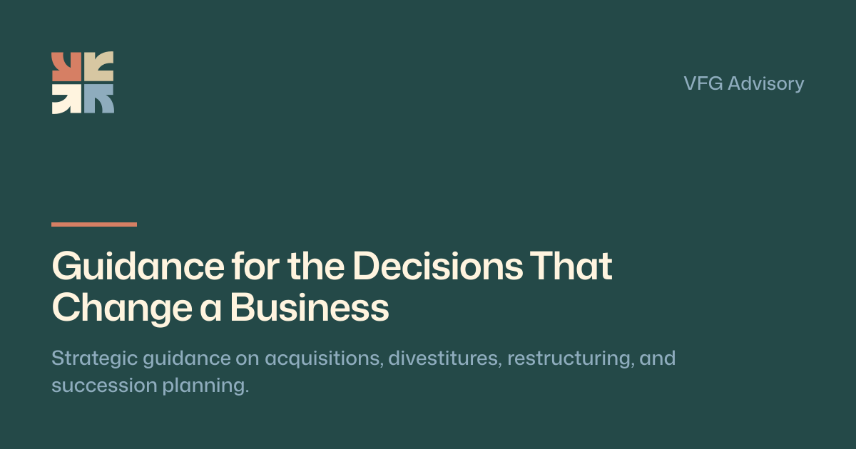 Business Advisory & Transaction Services | VFG Advisory