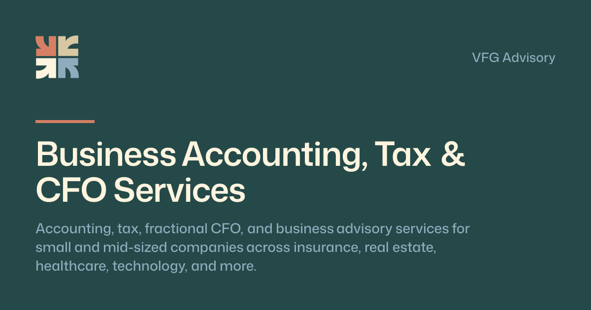 Business Accounting, Tax & CFO Services | VFG Advisory